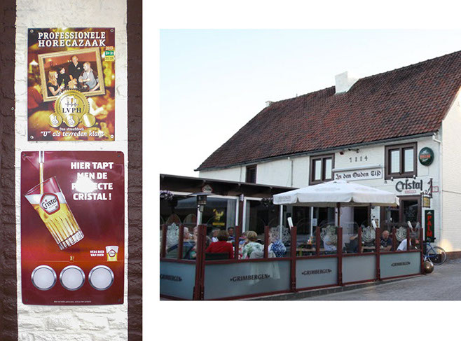 cafe in den ouden tijd gezellig terras